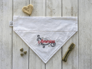Embroidered Print - Traditional Tie-Around Dog Bandana