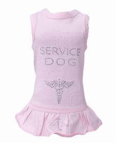 Service Dog Dress (Color: pink, size: XS)