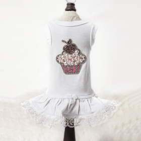 Lil Miss Cupcake (Color: White, size: large)