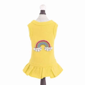 Rainbow Dress (Color: yellow, size: XXS)