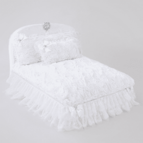 Enchanted Nights Dog Bed (Color: Snow White, size: one size)