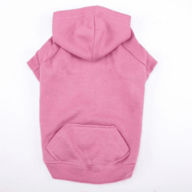 Casual Canine Basic Hoodie (Color: pink, size: Xsmall)